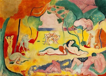 Le bonheur de vivre La alegría de vivir fauvismo abstracto Henri Matisse Pinturas al óleo